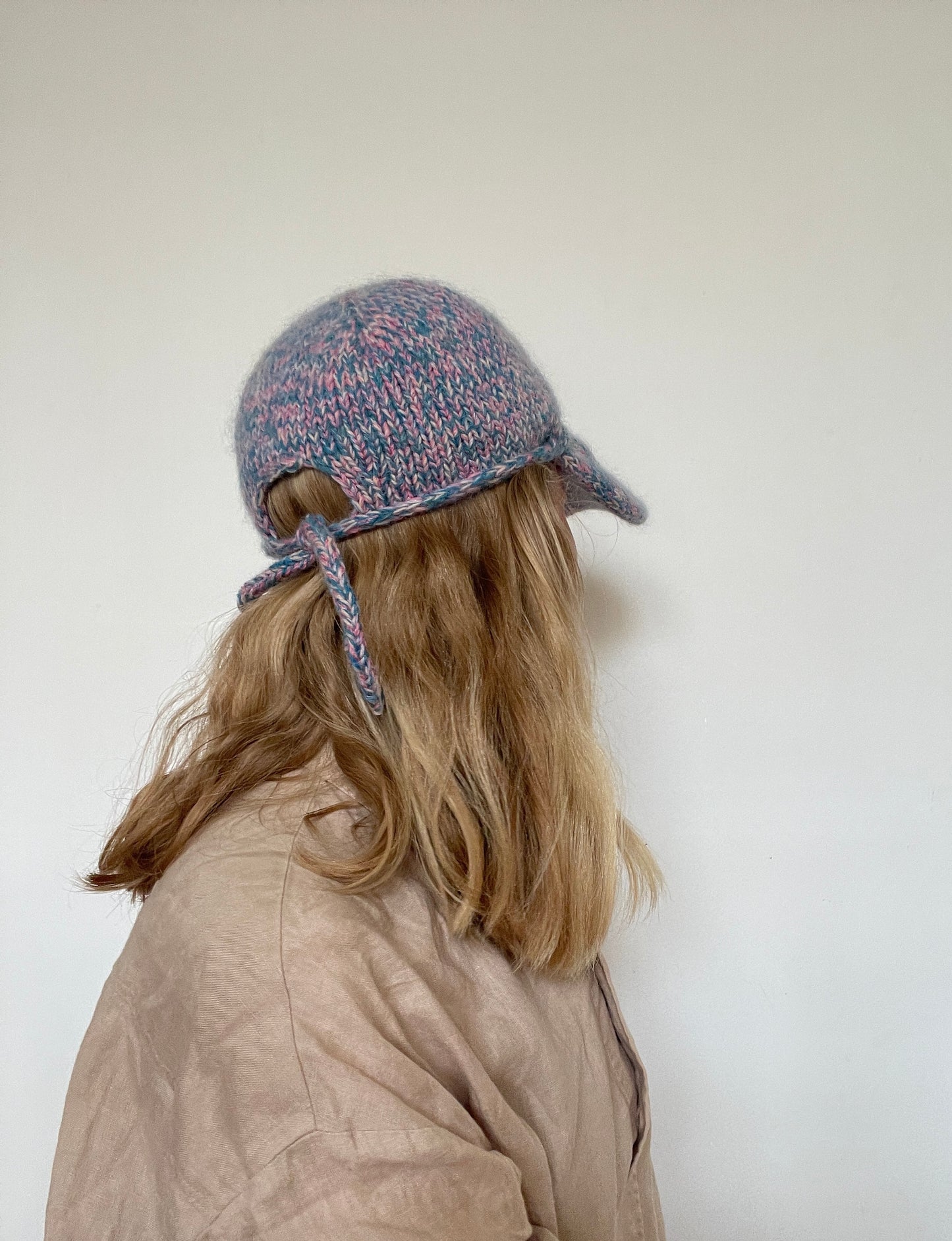 Strikket kasket pastel winter cap