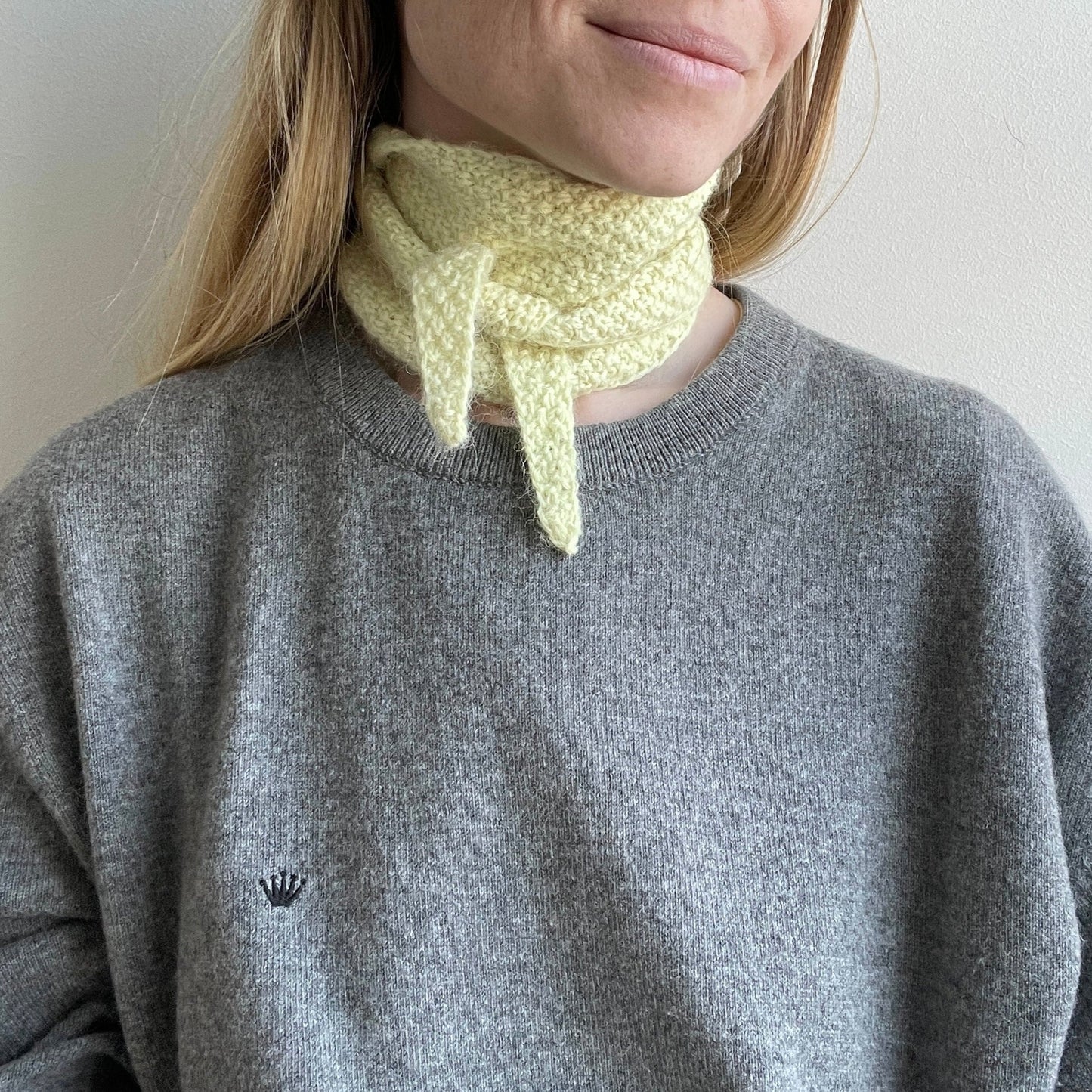 Pastel Scarf strikkeopskrift fra Pastelkollektivet. Nem og hurtig lille bandana