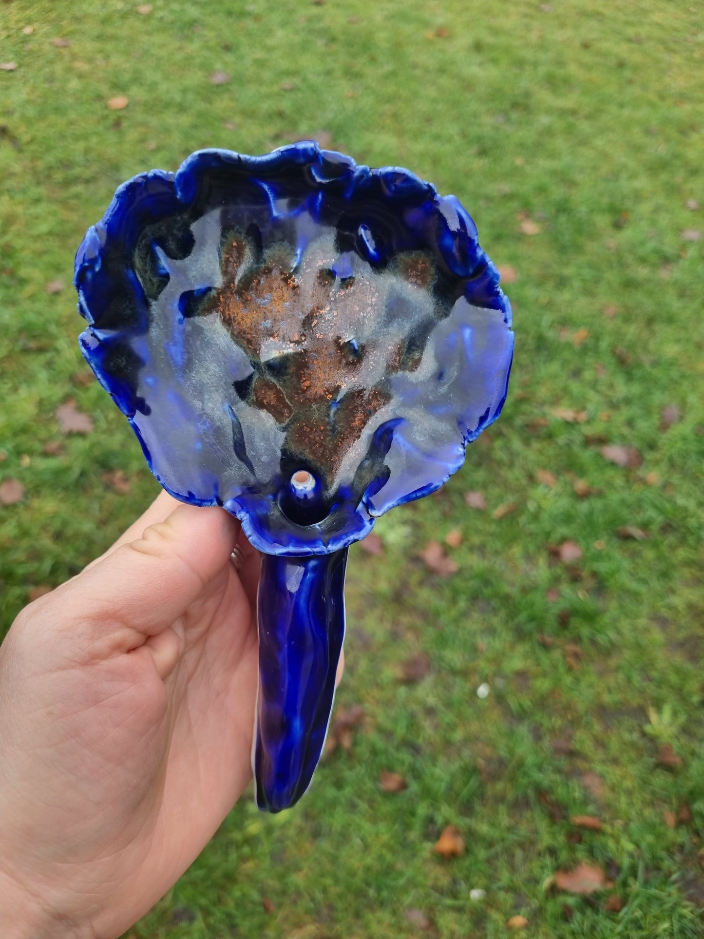 Dejlig blå vægvase