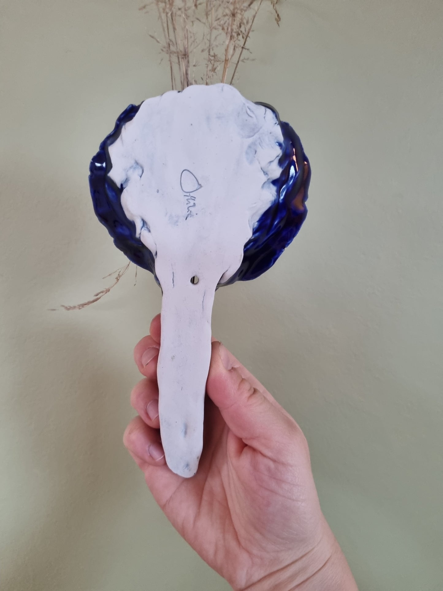 Dejlig blå vægvase