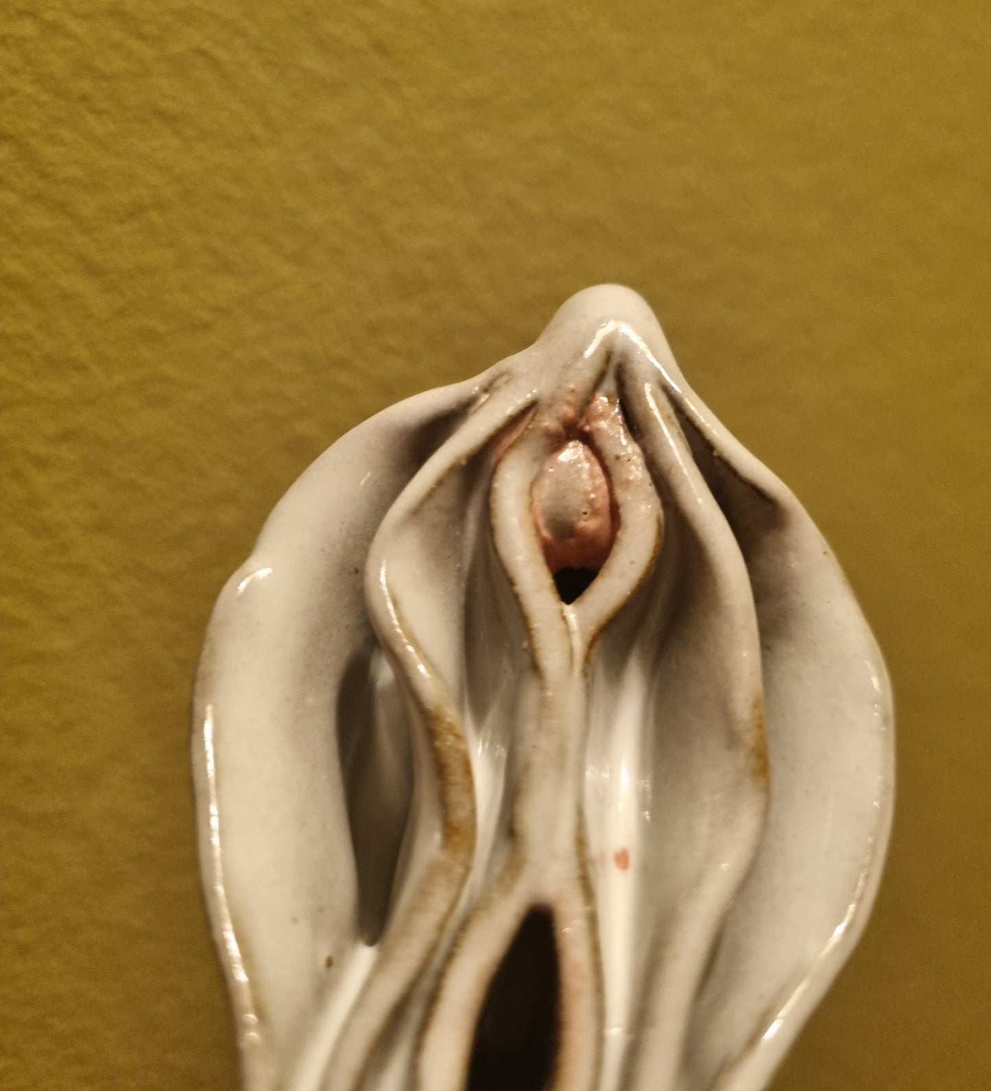 Lille hvid keramikkusse