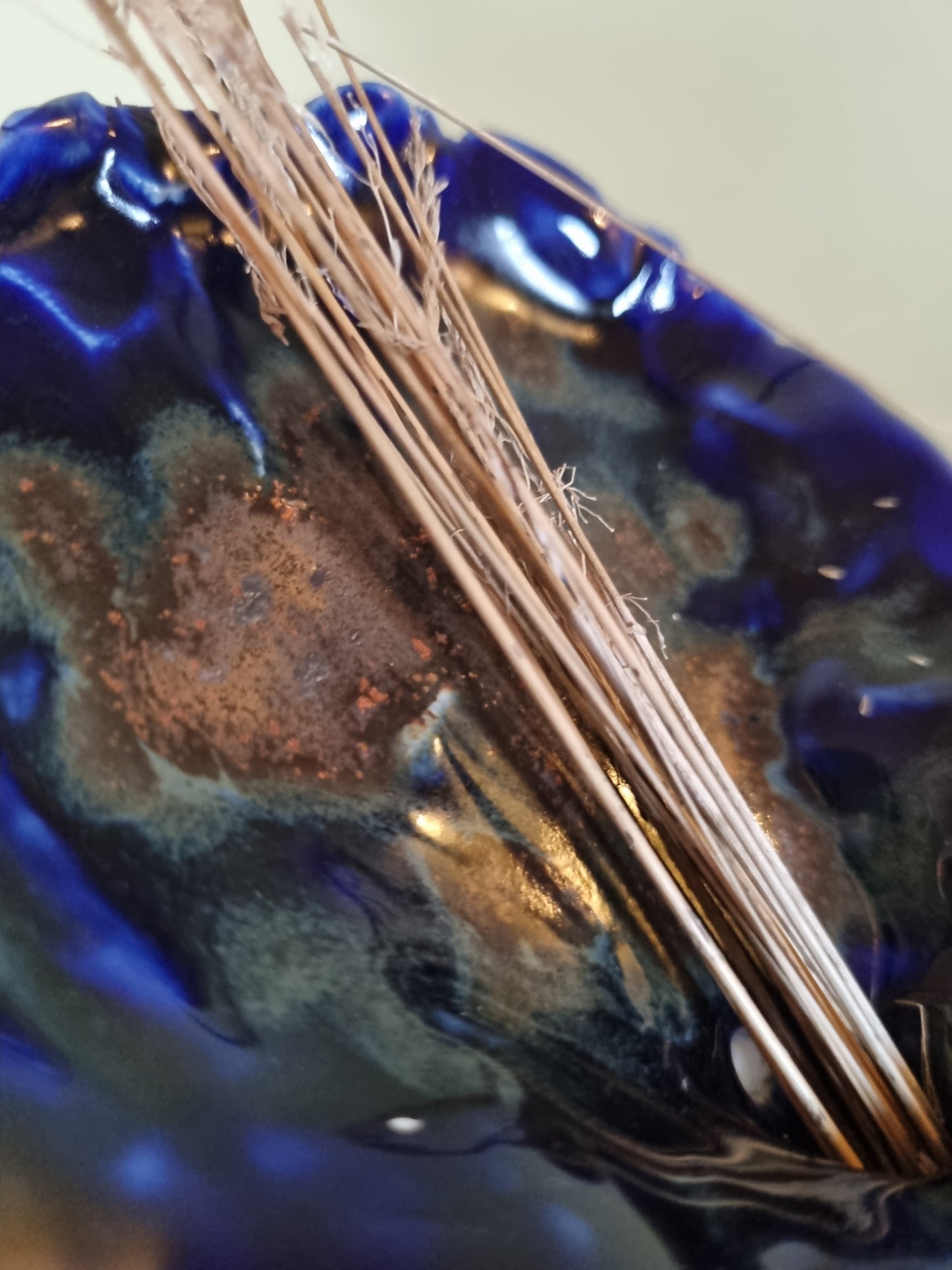 Dejlig blå vægvase