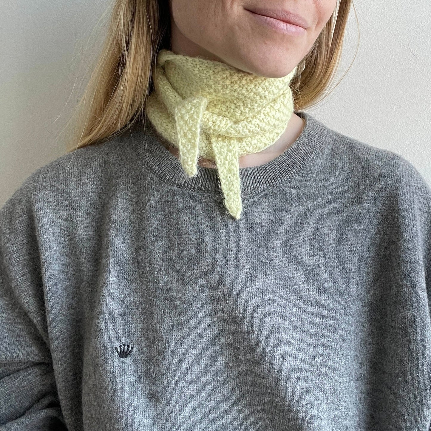 Pastel scarf knitting pattern from Pastelkollektivet Bandana